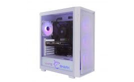 White Shark WARHEAD | Midi Tower Case | Inclusief 4 RGB Fans | Wit