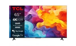 TCL 65V6B 65" | 4K Ultra HD LED Smart TV | Google TV + Wifi | HDR10 voor Levendige Beelden | Elegant Design | 50Hz