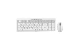 Cherry Stream Desktop Recharge | Draadloos Toetsenbord en Muis | Grijs | USB Receiver