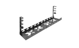 ACT Verstelbare kabelgoot voor onder bureau | Klemsysteem | 43 tot 72 cm | Zonder boren | Staal | Zwart