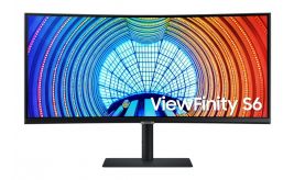 Samsung LS34A650UBUXEN 34" | 3440x1440 UWQHD VA | 100Hz | 1000R Curved | HDR10 | USB-C | Monitor | Open Box