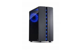 Inter-Tech Thunder Blue Light | Midi Tower Case | Zwart | RENEWED