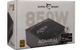 White Shark Admiral | 850 Watt Gold ATX 3.0 PSU | PCIe 5.0 | Power Supply | Voeding