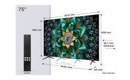 TCL 75Q6C | 75" 4K Ultra HD QD-MiniLED | 120Hz | Google TV | Dolby Vision | HDMI 2.1 | Smart TV | OPEN BOX