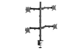 SBOX LCD-352/4-2 | Verstelbare Monitor-bureaubeugel | Tot 32" | Max 9kg | VESA 100x100 | 4 Monitoren