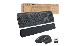 Logitech MX Keys Combo for Business Gen 2 | Draadloze Toetsenbord- en Muis-combo | RF / Bluetooth | QWERTY US International | Grafiet