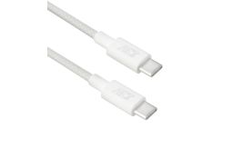 ACT AC3085 | USB 2.0 Kabel | USB-C naar USB-C | 240W | 480Mbps | Wit | 2 Meter