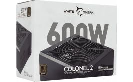 White Shark Colonel 2 | 600 Watt Bronze ATX PSU | Power Supply | Voeding