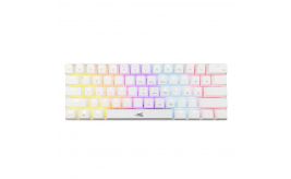 Baracuda DOLPHIN RGB 60% | Bedraad Gaming Toetsenbord | Red Switches | Anti-Ghosting | QWERTY | Wit