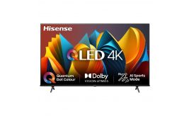 Hisense 75E79NQ 75" | 4K Ultra HD QLED Smart TV | VIDAA + Wifi | Dolby Vision voor Betoverende Beeldkwaliteit | Quantum Dot voor Rijke Kleuren | 60Hz