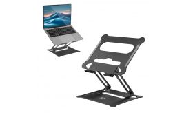 ACT Laptopstandaard 15.6" | Aluminium | Inklapbaar | Traploos in Hoogte Verstelbaar