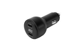 ACT AC2210 | 2 Poorts USB-C Autolader 95W | Power Delivery PPS & Quick Charge 5 | GaNFast