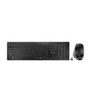 CHERRY DW 9500 Slim | Toetsenbord en Muis | RF Draadloos + Bluetooth | QWERTY (Engels) | Zwart en Grijs