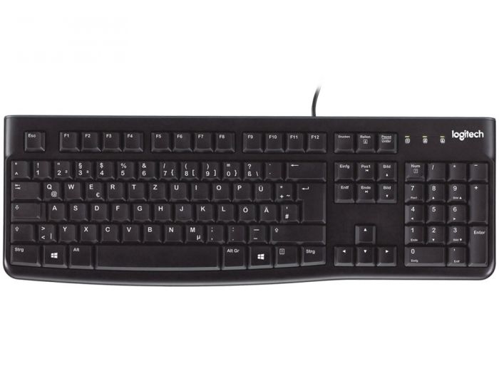 zijn Kwaadaardige tumor Cusco Logitech K120 Corded Keyboard toetsenbord USB QWERTZ Duits Zwart