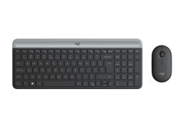 Logitech MK470 Slim Combo | Draadloos Toetsenbord en Muis | QWERTY US International | Grafiet | RETURNED
